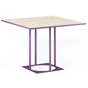 Стіл Lovko Avangard SQ 90 Фіолетовий Ral 4007/CLEAF Millennium S083 Пудра
