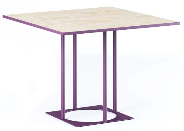 Стіл Lovko Avangard SQ 90 Фіолетовий Ral 4007/CLEAF Millennium S083 Пудра-0