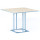 Стіл Lovko Avangard SQ 90 Блакитний Ral 5024/CLEAF Millennium S083 Пудра