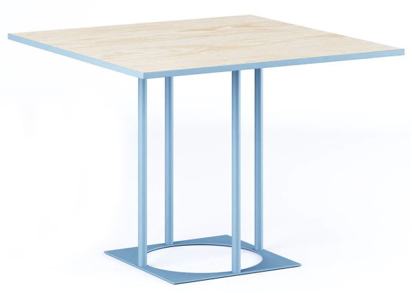 Стол Lovko Avangard SQ 90 Голубой Ral 5024/CLEAF Millennium S083 Пудра-0