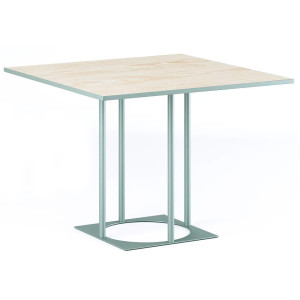 Стіл Lovko Avangard SQ 90 Оливково-сірий Ral 7033/CLEAF Millennium S083 Пудра