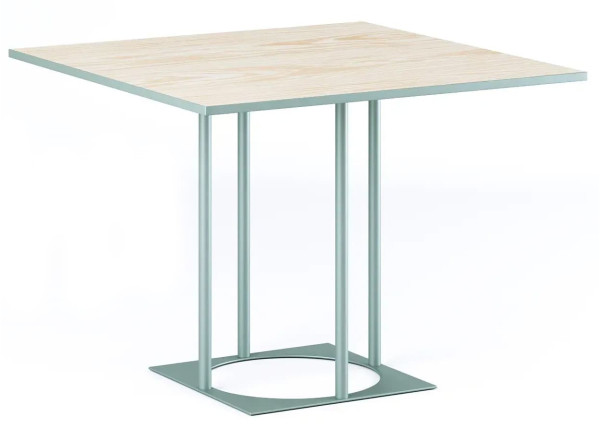 Стол Lovko Avangard SQ 90 Оливково-серый Ral 7033/CLEAF Millennium S083 Пудра-0