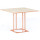 Стіл Lovko Avangard SQ 90 Оранж Ral 8023/CLEAF Millennium S083 Пудра