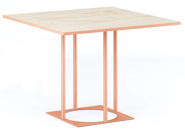 Стіл Lovko Avangard SQ 90 Оранж Ral 8023/CLEAF Millennium S083 Пудра-0