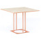 Стіл Lovko Avangard SQ 90 Персиковий Ral 3012/CLEAF Millennium S083 Пудра-0-thumb