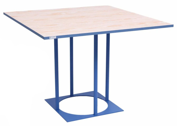 Стіл Lovko Avangard SQ 90 Синій Ral 5007/CLEAF Millennium S083 Пудра-0