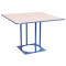 Стол Lovko Avangard SQ 90 Синий Ral 5007/CLEAF Millennium S083 Пудра-0-thumb