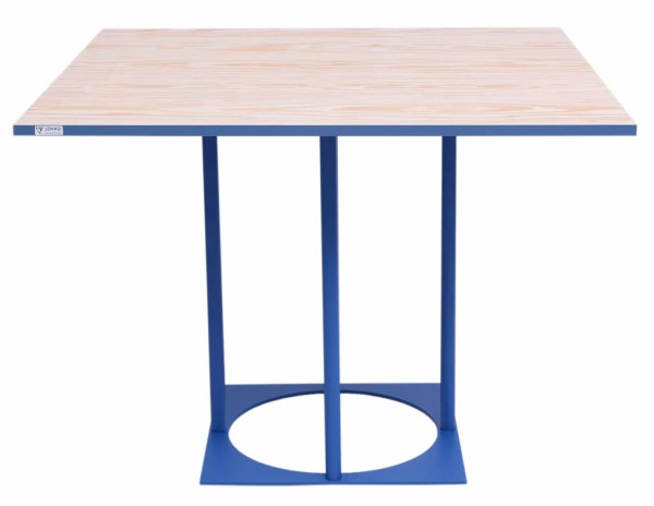 Стіл Lovko Avangard SQ 90 Синій Ral 5007/CLEAF Millennium S083 Пудра-1