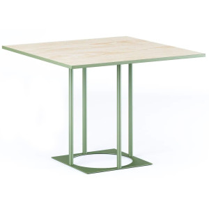 Стол Lovko Avangard SQ 90 Зеленый Ral 6013/CLEAF Millennium S083 Пудра