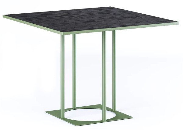 Стол Lovko Avangard SQ 90 Зеленый Ral 6013/CLEAF Millennium U129 Элит перламутр черный-0