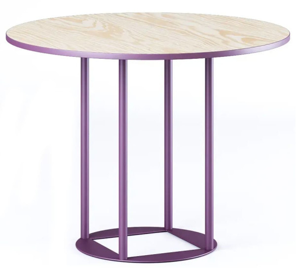 Стол Lovko Avangard R d-90 фиолетовый Ral 4007/CLEAF Millennium S083 Пудра-0