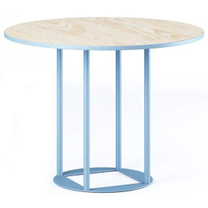 Стіл Lovko Avangard R d-90 блакитний Ral 5024/CLEAF Millennium S083 Пудра