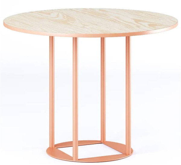 Стол Lovko Avangard R d-90 персиковый Ral 3012/CLEAF Millennium S083 Пудра-0