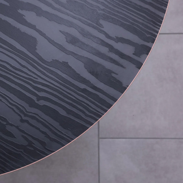 Стол Lovko Avangard R d-90 персиковый Ral 3012/CLEAF Millennium U129 Элит перламутр черный-1