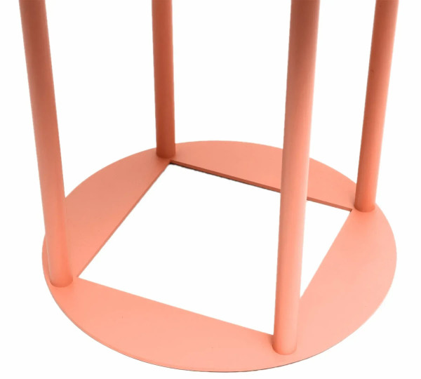 Стол Lovko Avangard R d-90 персиковый Ral 3012/CLEAF Millennium U129 Элит перламутр черный-3