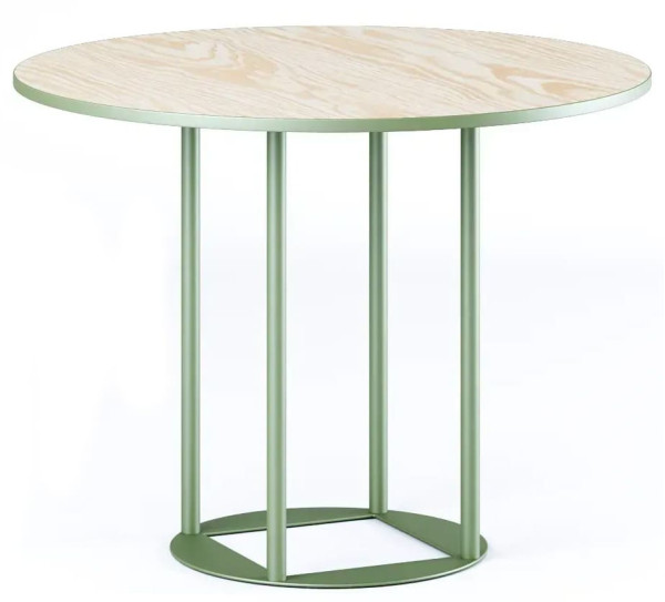 Стол Lovko Avangard R d-90 зеленый Ral 6013/CLEAF Millennium S083 Пудра-0