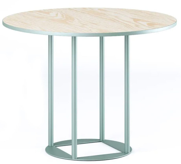 Стол Lovko Avangard R d-90 оливково-серый Ral 7033/CLEAF Millennium S083 Пудра-0