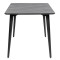 Стіл обідній Lovko Dan HPL Arpa 3408 Losa/чорний 120х80 см-2-thumb