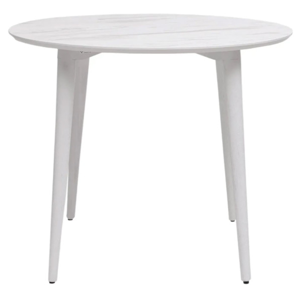 Стол обеденный Lovko Dan d-90 HPL Arpa 3346 Ker/белый-1