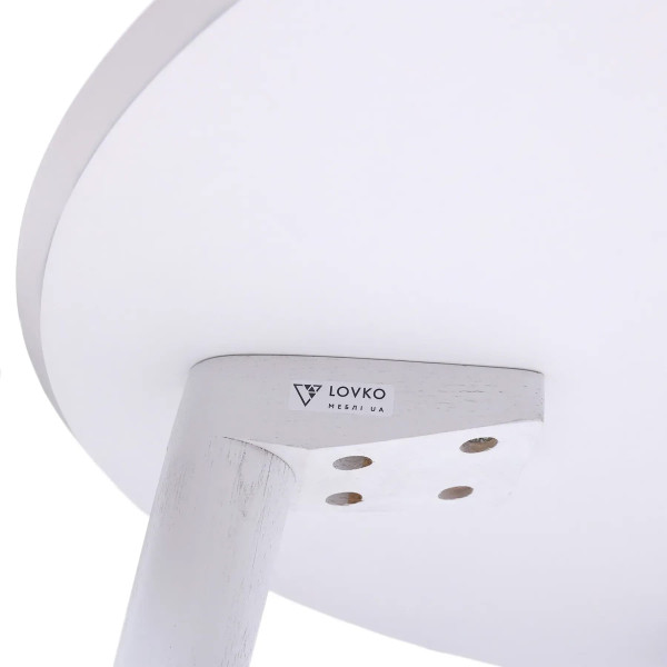 Стол обеденный Lovko Dan d-90 HPL Arpa 3346 Ker/белый-5