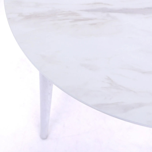 Стол обеденный Lovko Dan d-90 HPL Arpa 3346 Ker/белый-3