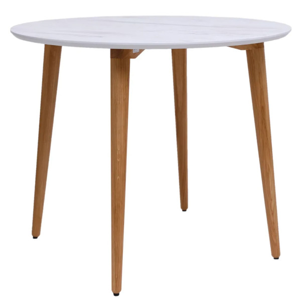 Стол обеденный Lovko Dan d-90 HPL Arpa 3346 Ker/дуб-0