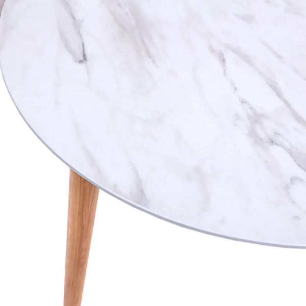 Стол обеденный Lovko Dan d-90 HPL Arpa 3346 Ker/дуб-2