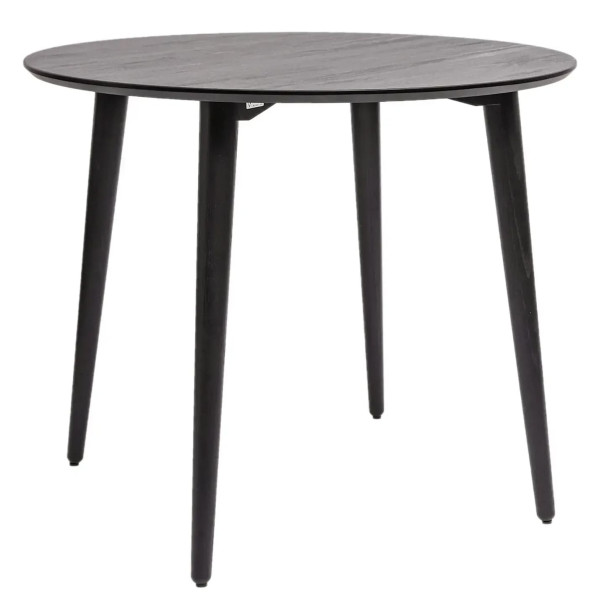 Стол обеденный Lovko Dan d-90 HPL Arpa 3408 Losa/черный-0