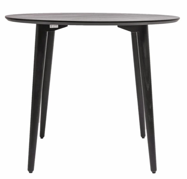 Стол обеденный Lovko Dan d-90 HPL Arpa 3408 Losa/черный-2