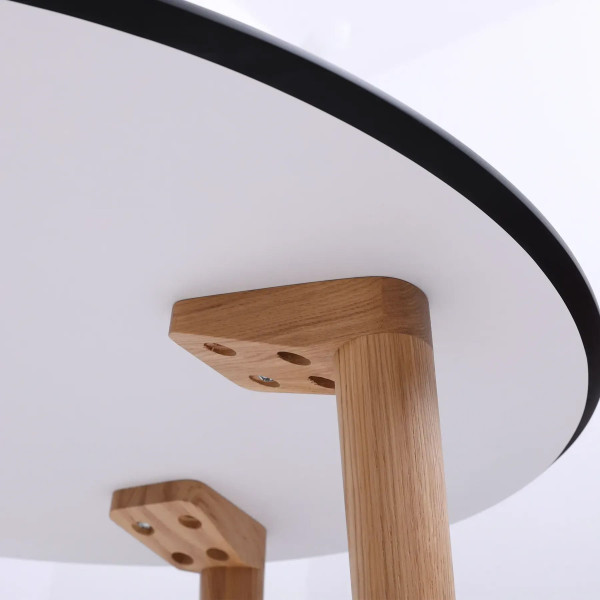 Стол обеденный Lovko Dan d-90 HPL Arpa 3408 Losa/дуб-7