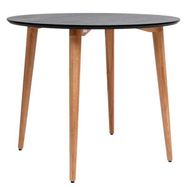 Стол обеденный Lovko Dan d-90 HPL Arpa 3408 Losa/дуб-3