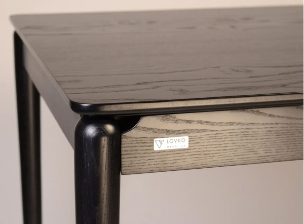 Стол раскладной обеденный Lovko Eclipse 130+60 x 80 см Черный-10