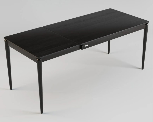 Стол раскладной обеденный Lovko Eclipse 130+60 x 80 см Черный-5