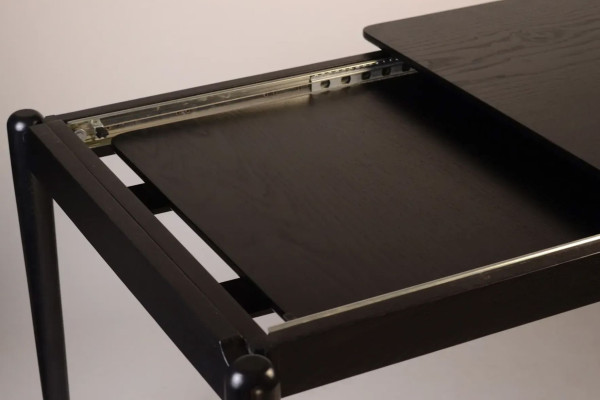 Стол раскладной обеденный Lovko Eclipse 130+60 x 80 см Черный-6