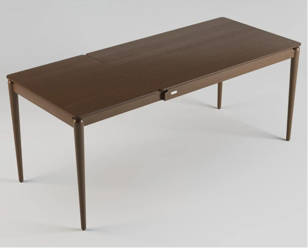 Стіл розкладний обідній Lovko Eclipse 130+60 x 80 см Темний горіх-5