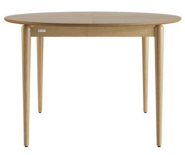 Стіл розкладний обідній Lovko Eclipse d-120+40 см Натуральний ясень-1