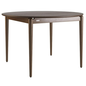 Стіл розкладний обідній Lovko Eclipse d-120+40 см Темний горіх