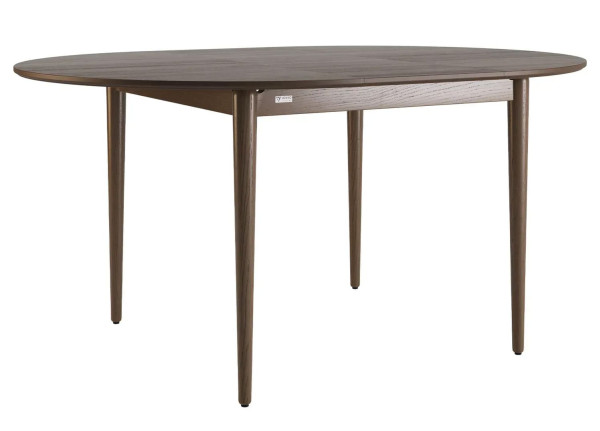 Стіл розкладний обідній Lovko Eclipse d-120+40 см Темний горіх-2