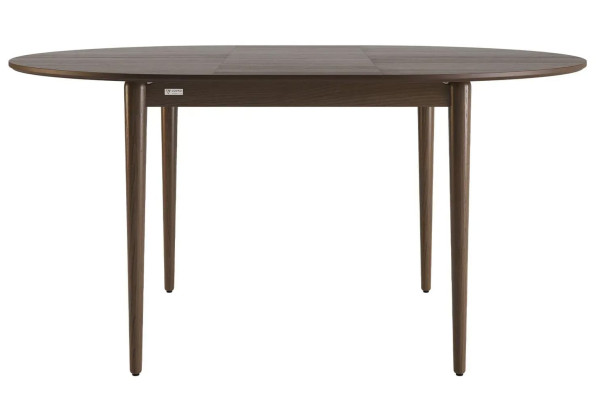 Стіл розкладний обідній Lovko Eclipse d-120+40 см Темний горіх-3