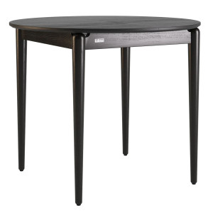 Стіл розкладний обідній Lovko Eclipse d-93+40 см Чорний