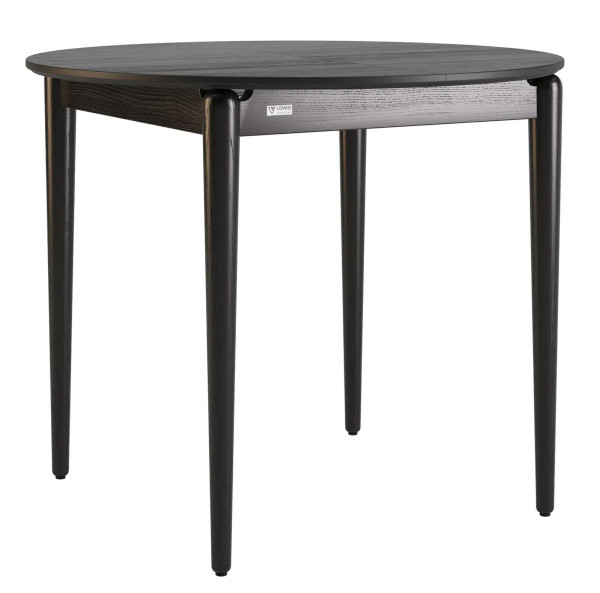 Стіл розкладний обідній Lovko Eclipse d-93+40 см Чорний-0