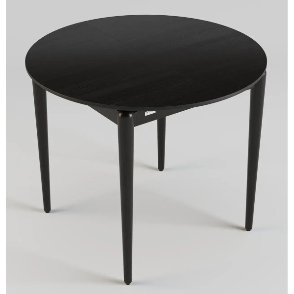 Стіл розкладний обідній Lovko Eclipse d-93+40 см Чорний-4