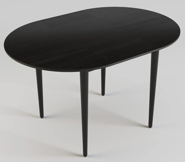 Стіл розкладний обідній Lovko Eclipse d-93+40 см Чорний-5