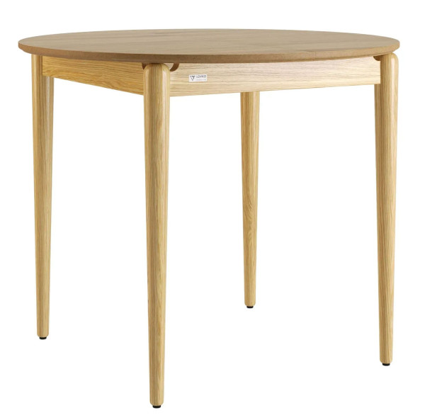 Стіл розкладний обідній Lovko Eclipse d-93+40 см Натуральний дуб-0