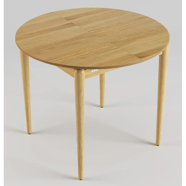 Стіл розкладний обідній Lovko Eclipse d-93+40 см Натуральний дуб-4