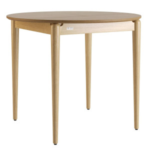 Стіл розкладний обідній Lovko Eclipse d-93+40 см Натуральний ясень
