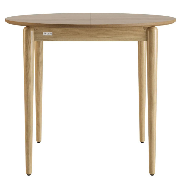 Стол раскладной обеденный Lovko Eclipse d-93+40 см Натуральный ясень-1