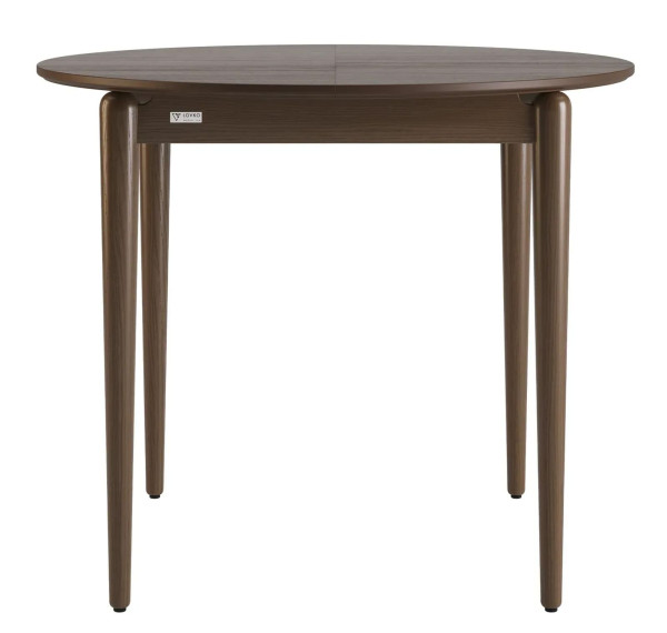 Стол раскладной обеденный Lovko Eclipse d-93+40 см Темный орех-1