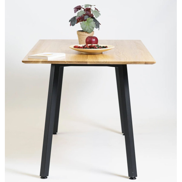 Стіл обідній Lovko Horik Натуральний дуб/чорні ноги 120х80 см-4