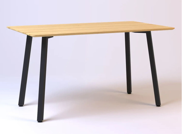 Стіл обідній Lovko Horik Натуральний дуб/чорні ноги 120х80 см-3